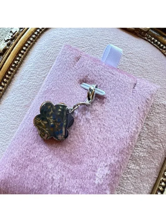 Paw Print Stainless Steel Pendant Charm With Lobster Clasp - Waterproof - Picture 8 of 12